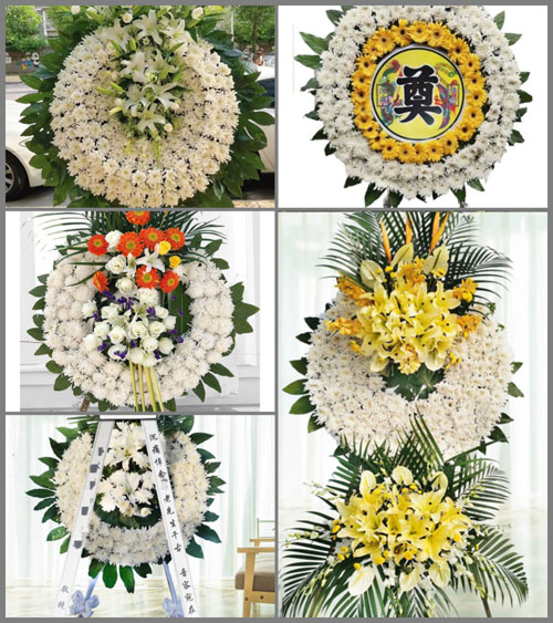 江苏泰州姜堰区白米镇野沐村花圈速递